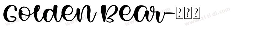 Golden Bear字体转换
